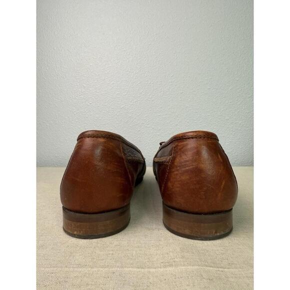 Vito Rufalo Mens Loafers Kiltie Tassels All Leather US 10 Made in Italy - Picture 3 of 9